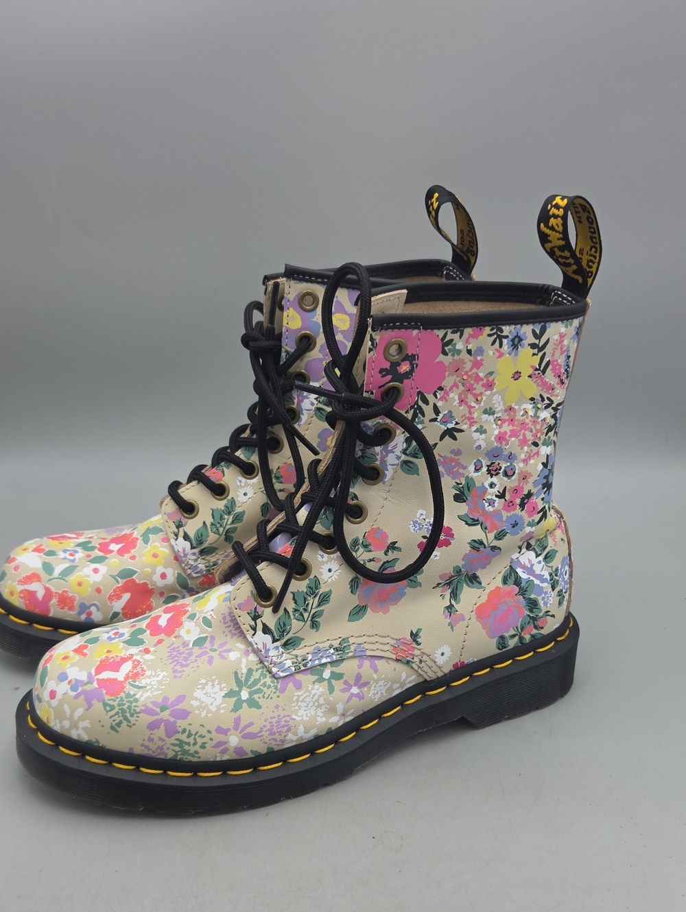 Dr. Martens 1460 Floral Mash Up Backhand boots Doc Marten Women 8